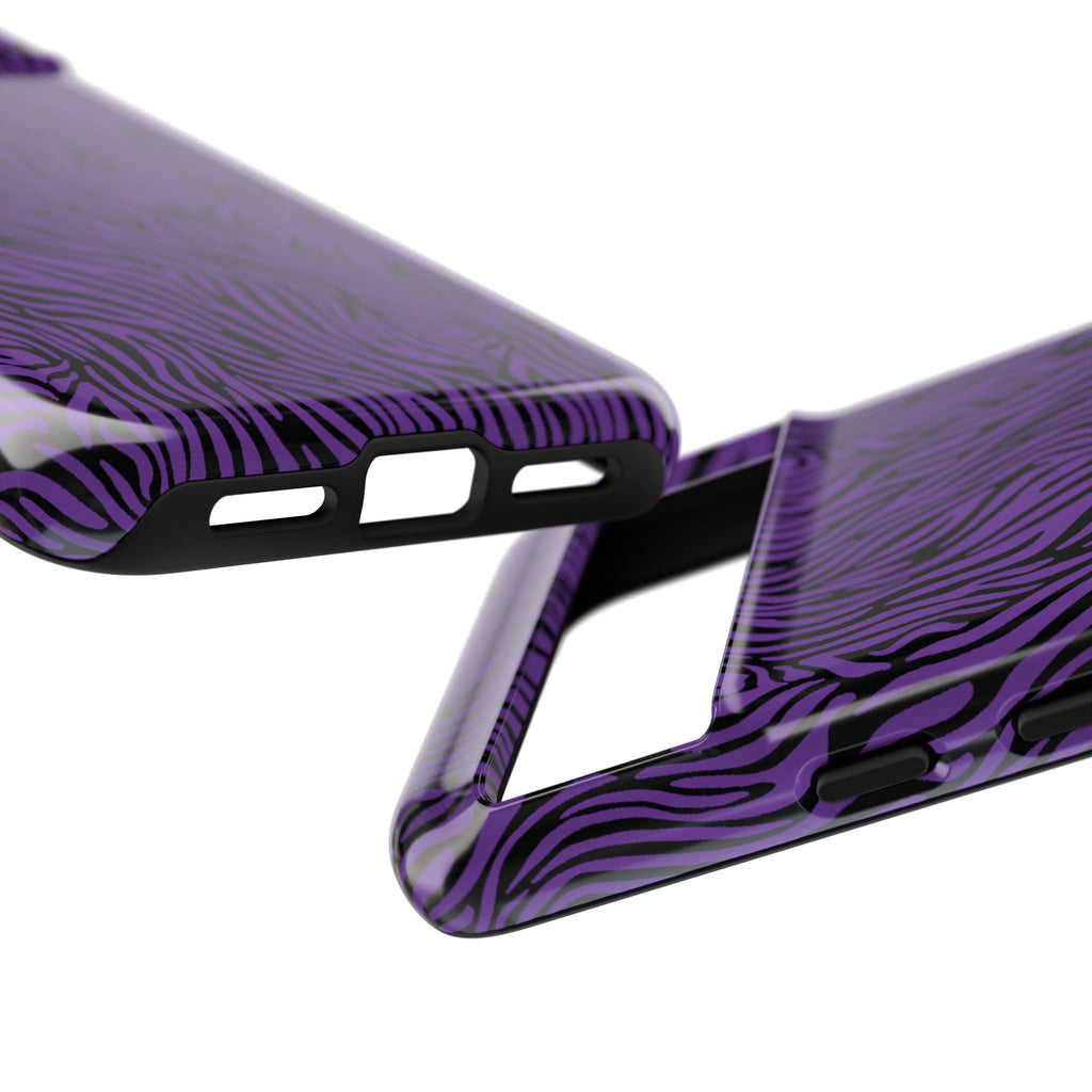 Purple Zebra Tough Phone Case for iPhone, Galaxy, or Google Pixel
