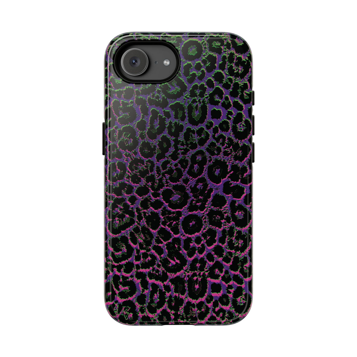 Colorful Leopard Tough Phone Case for iPhone, Galaxy, or Google Pixel