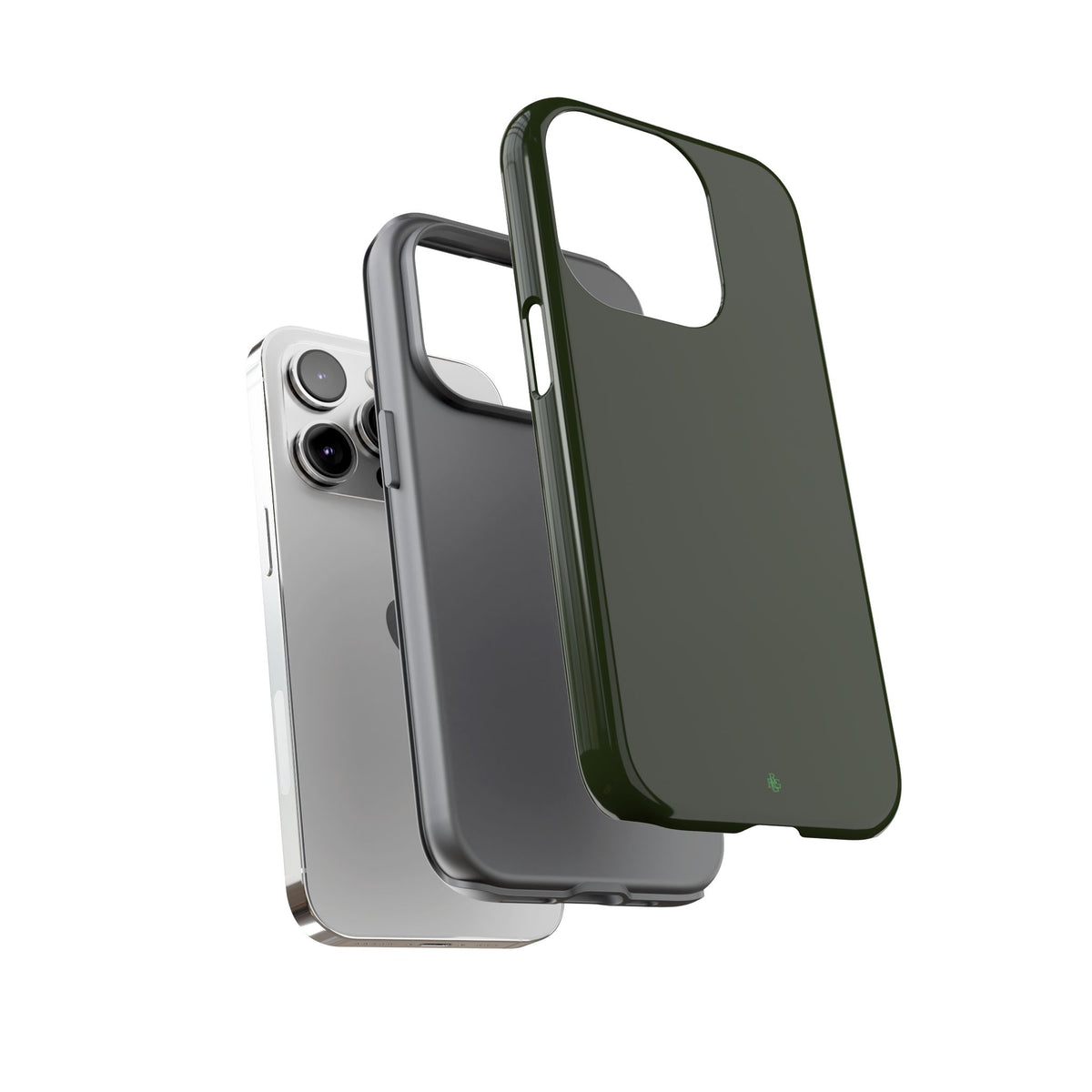 Olive Green Tough Phone Case for iPhone, Galaxy and Google Pixel