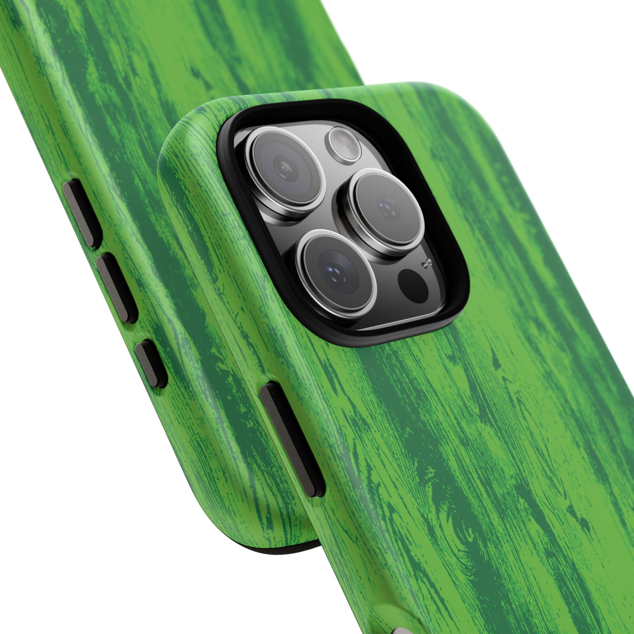 Neon Green Wood Tough Phone Case iPhone, Galaxy, or Google Pixel