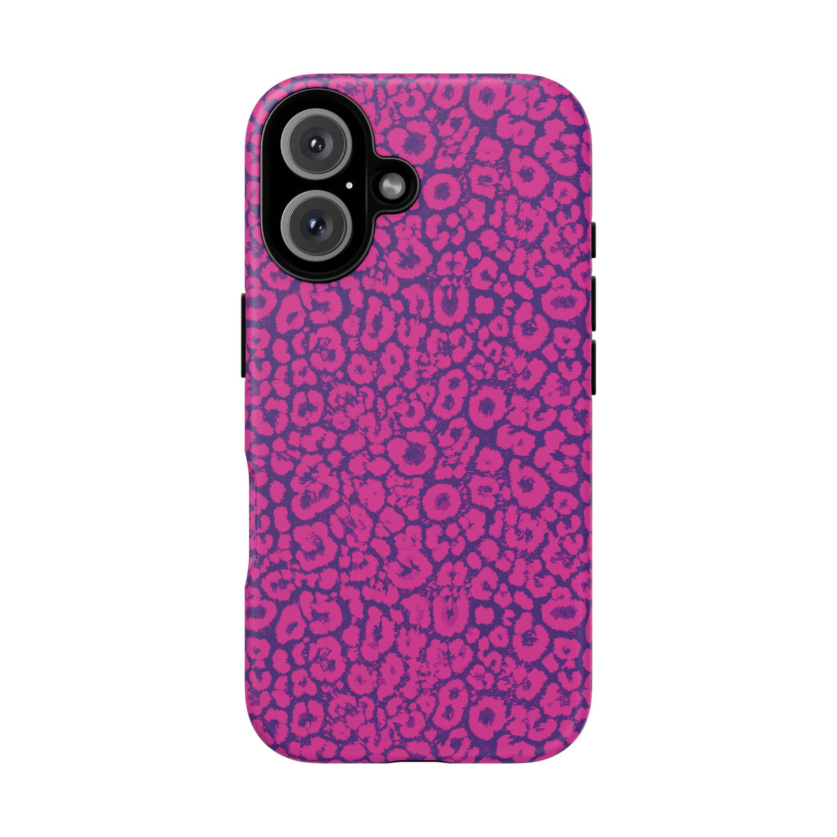 Pink Purple Leopard Tough Phone Case iPhone, Galaxy and Google Pixel