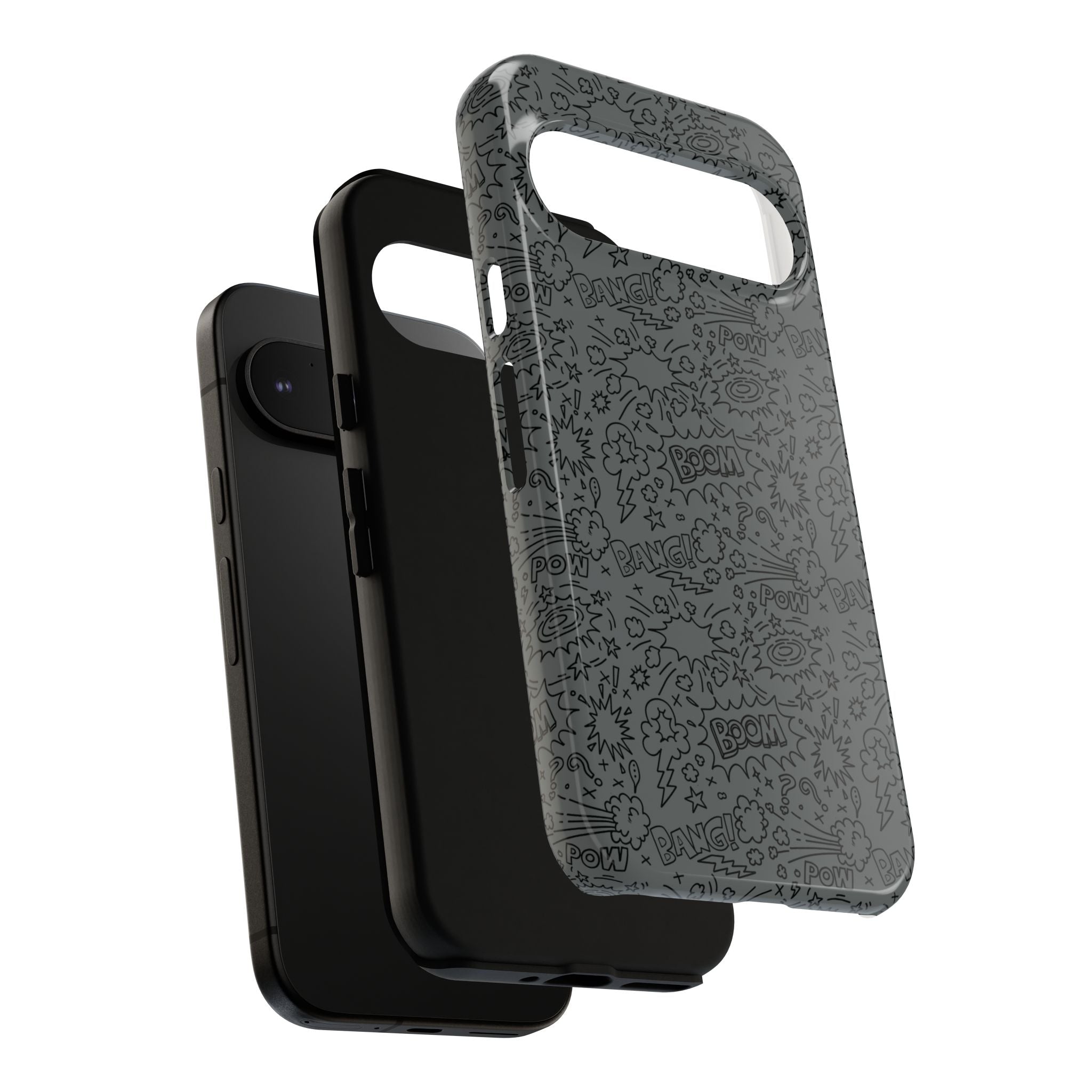 POW BOOM Comics style Tough Phone Case for iPhone, Galaxy, or Google Pixel