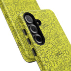 Neon Yellow Wow RG Tough Phone Case for iPhone, Galaxy, or Google Pixel