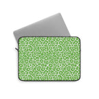 Neon Green Leopard Print 13" Laptop Sleeve