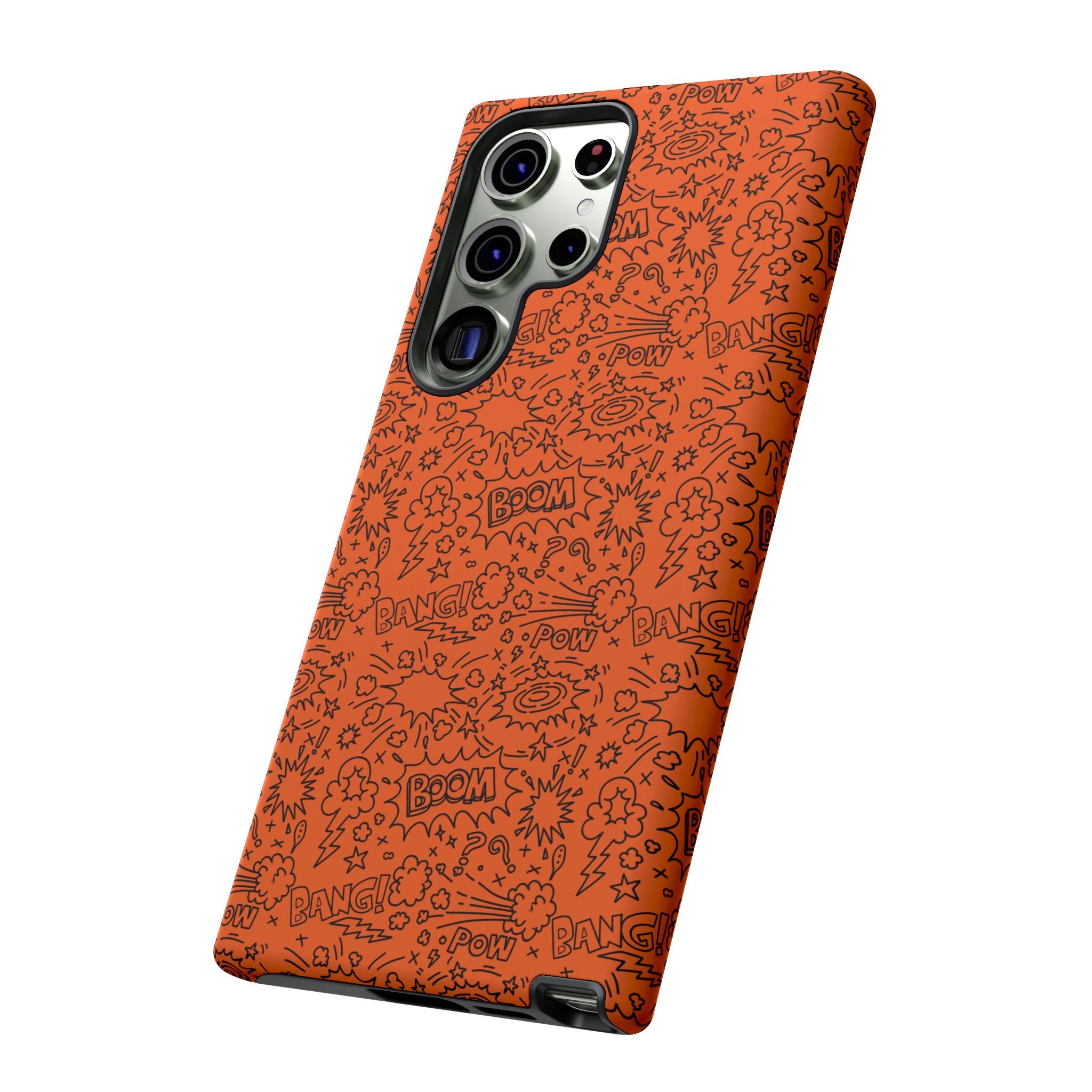 Wow Orange Tough Case for iPhone, Galaxy, or Google Pixel