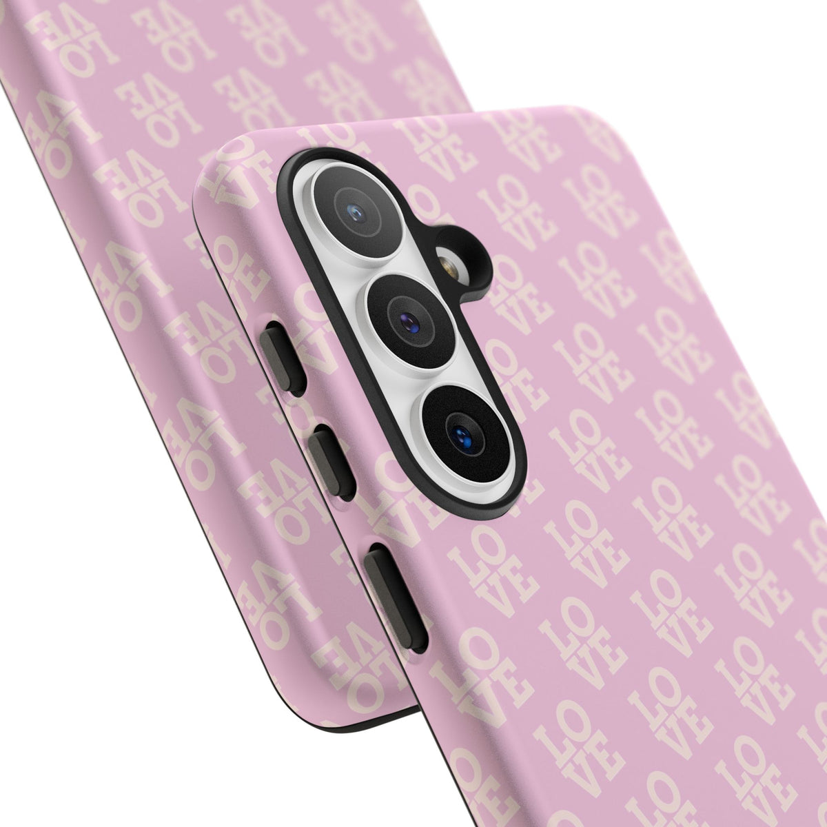 Pink 'LOVE' Pattern Tough Phone Case
