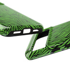 Neon Green Zebra Tough Phone Case iPhone, Galaxy, or Google Pixel