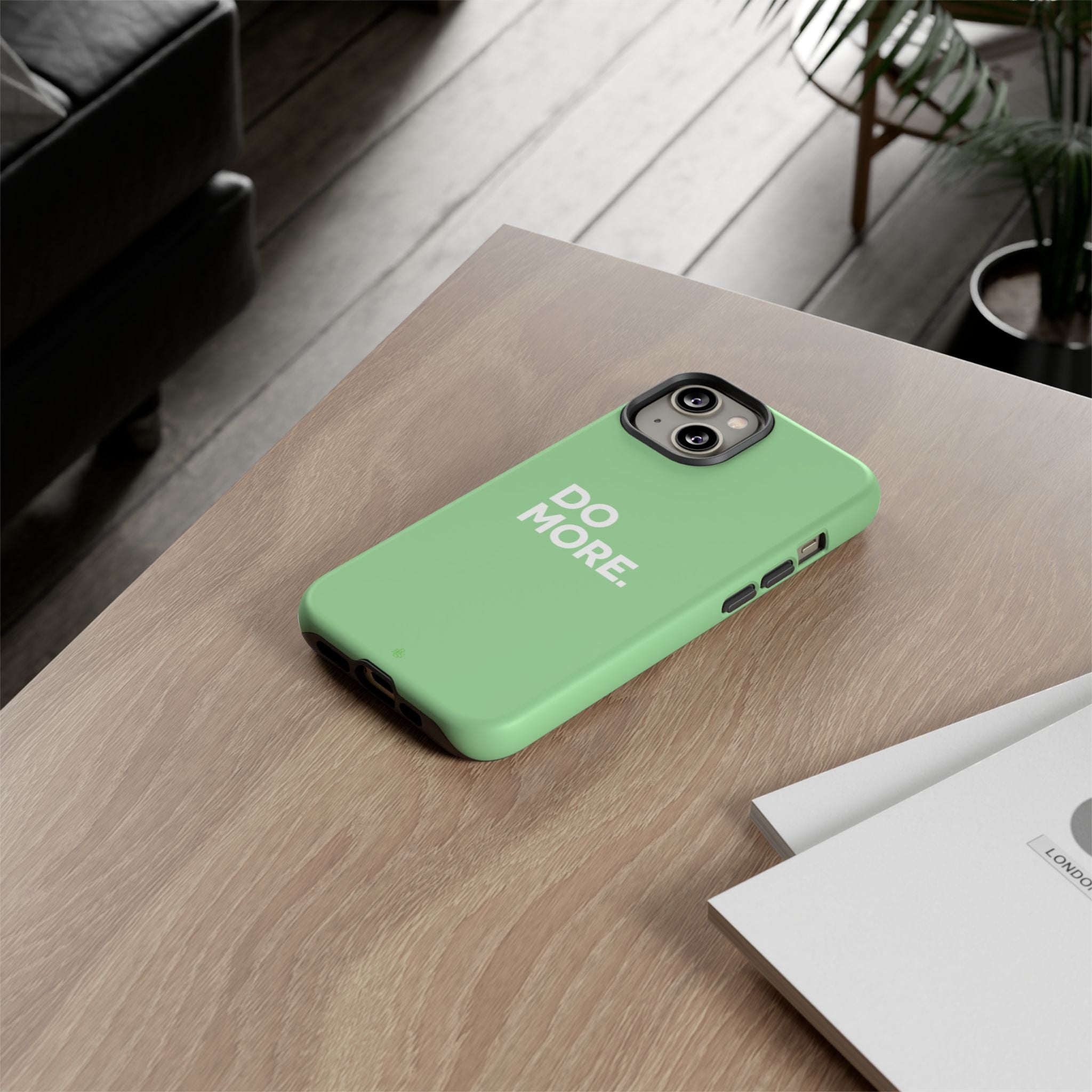 Do More Mint Green Tough Phone Case for iPhone, Galaxy,or Google Pixel