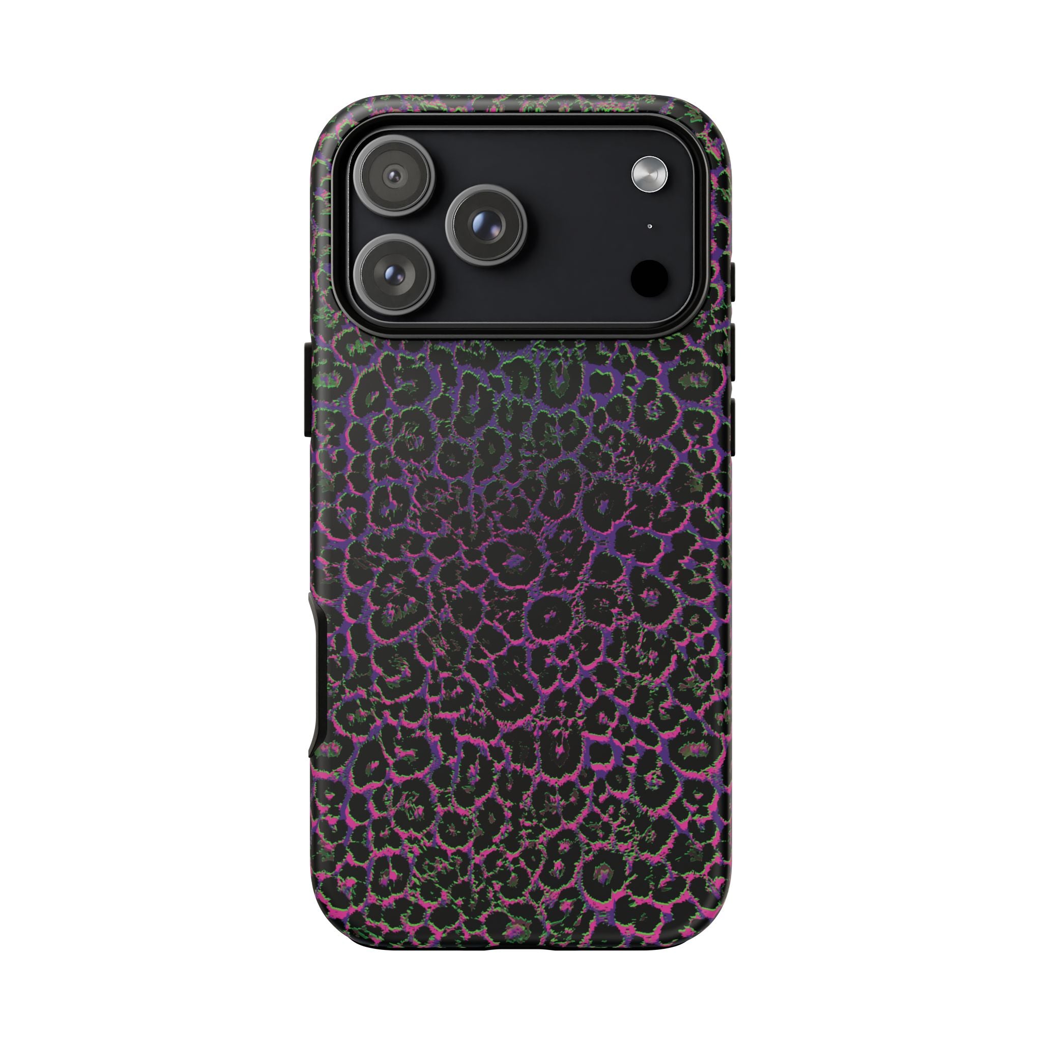 Colorful Leopard Tough Phone Case for iPhone, Galaxy, or Google Pixel