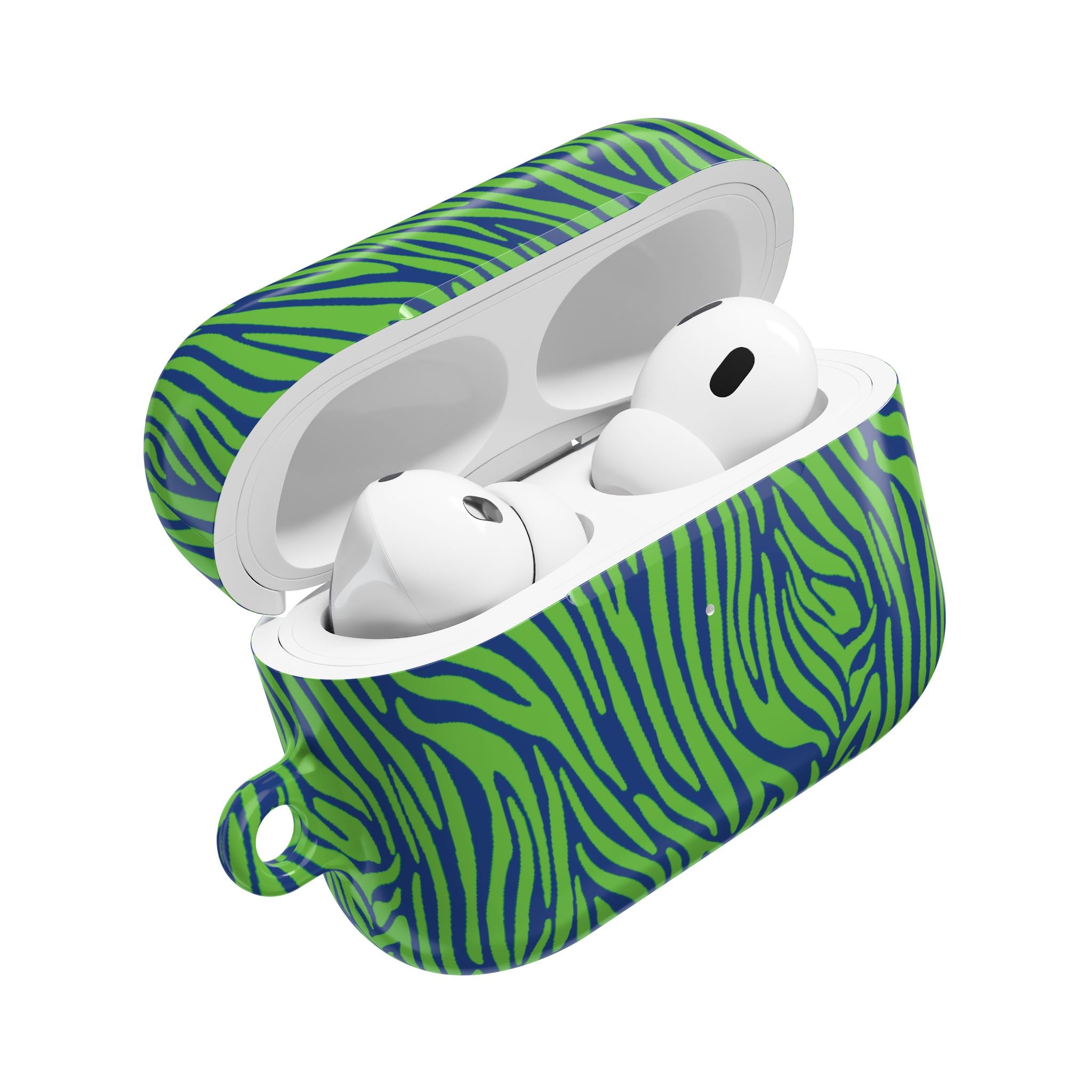 Blue and Green Zebra AirPod Cases