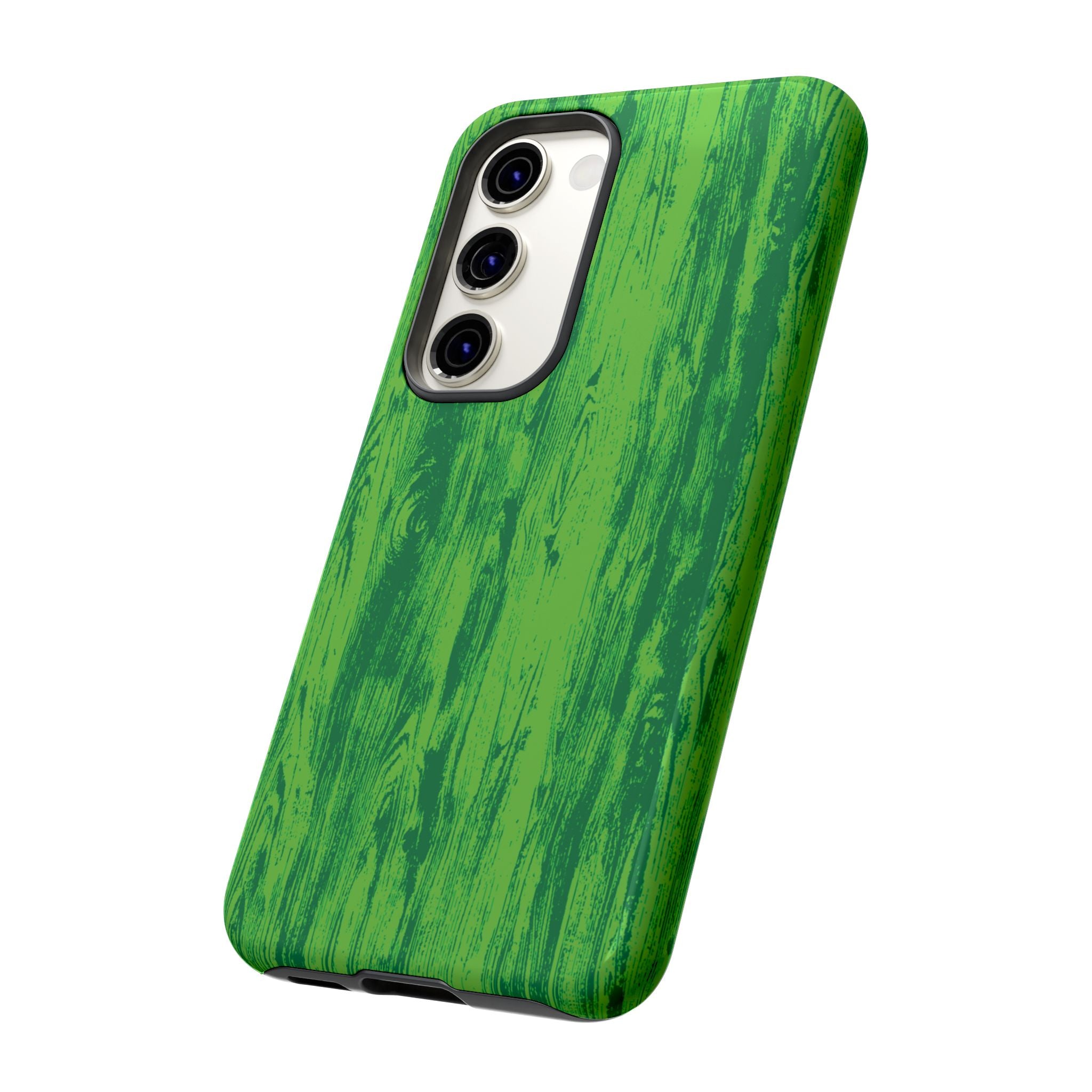 Neon Green Wood Tough Phone Case iPhone, Galaxy, or Google Pixel