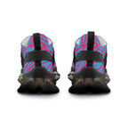 Blue Pink Zebra Men's Mesh Sneakers