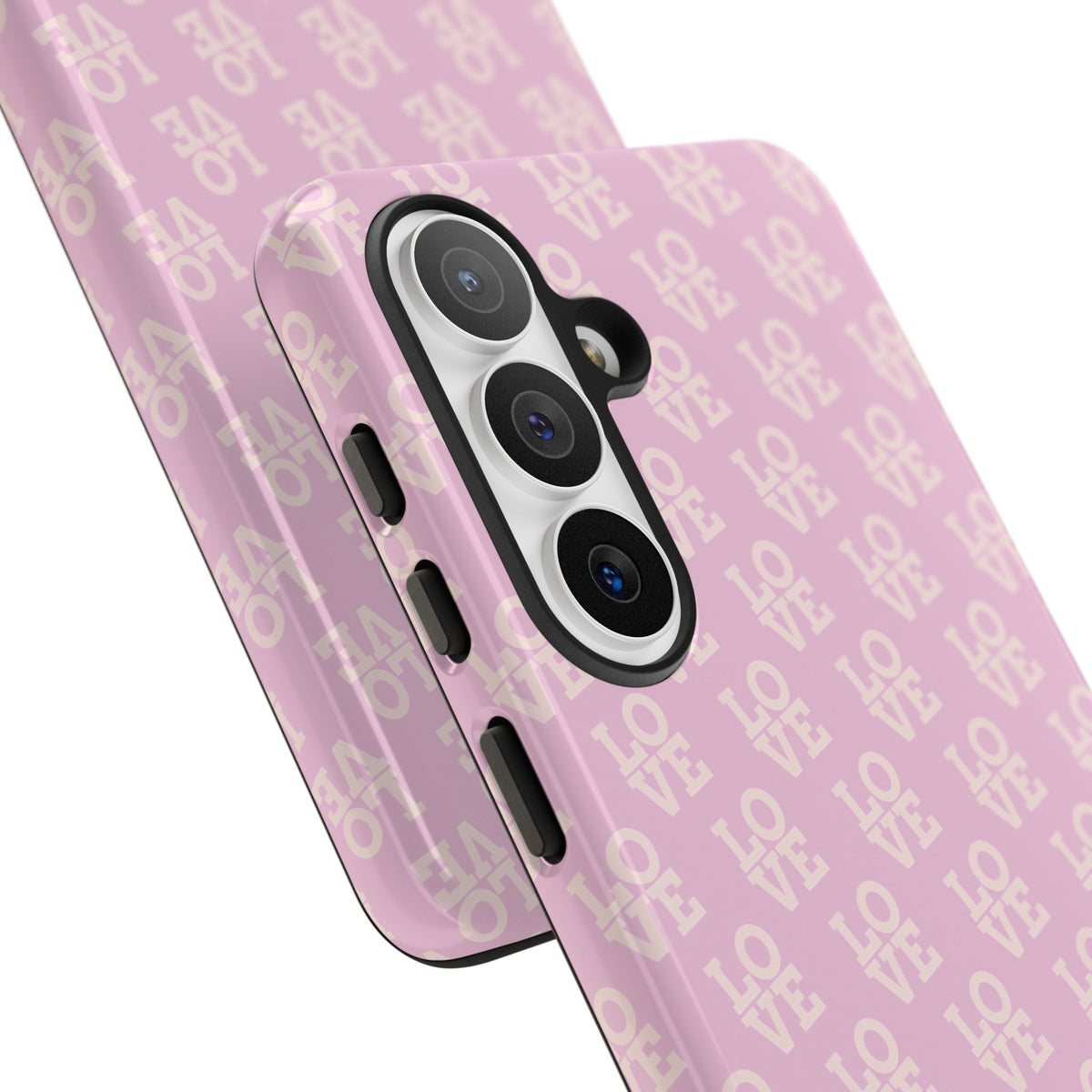 Pink 'LOVE' Pattern Tough Phone Case