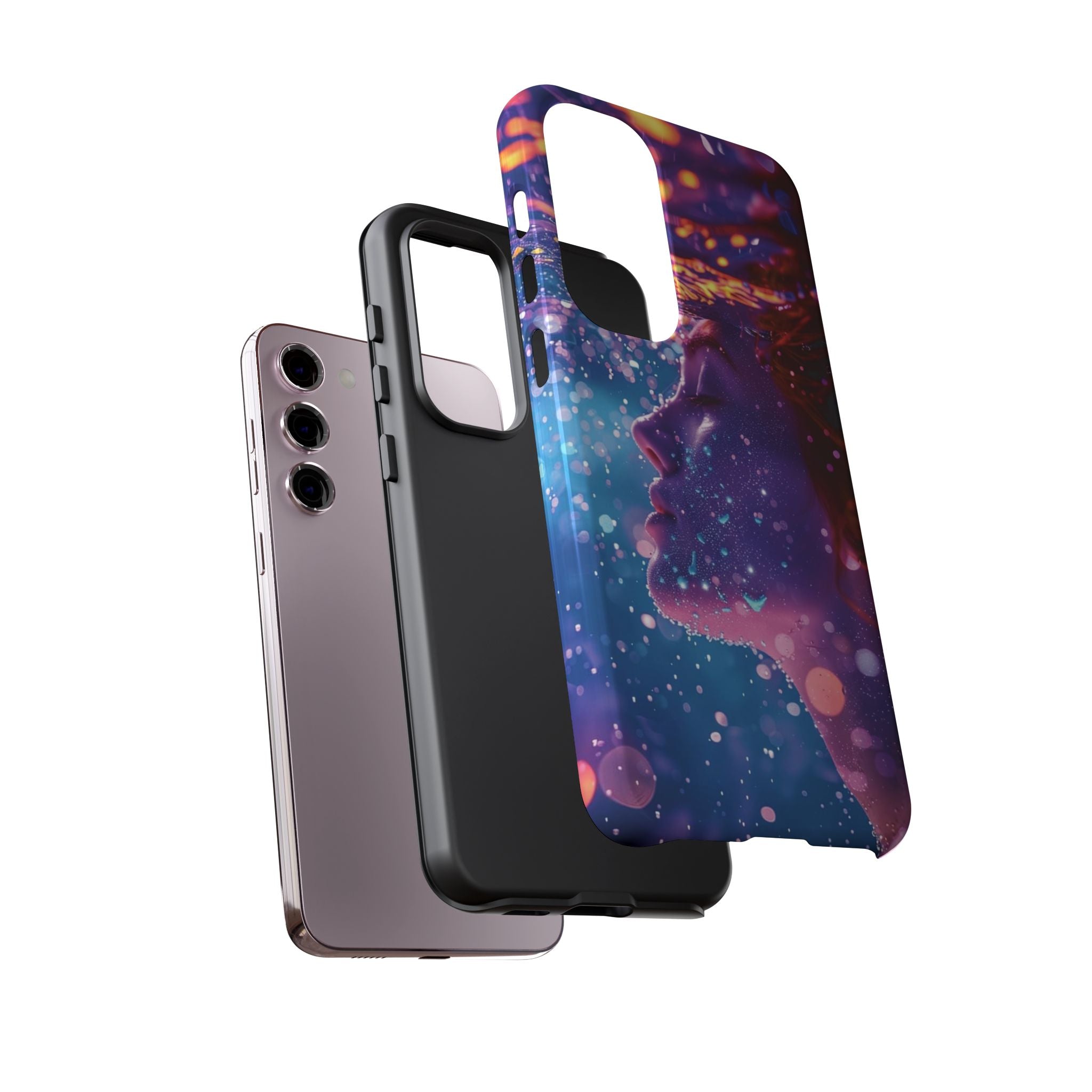 Meditating Underwater Tough Phone Case for iPhone, Galaxy, or Google Pixel