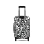 Zebra Print Black and White Luggage Cover