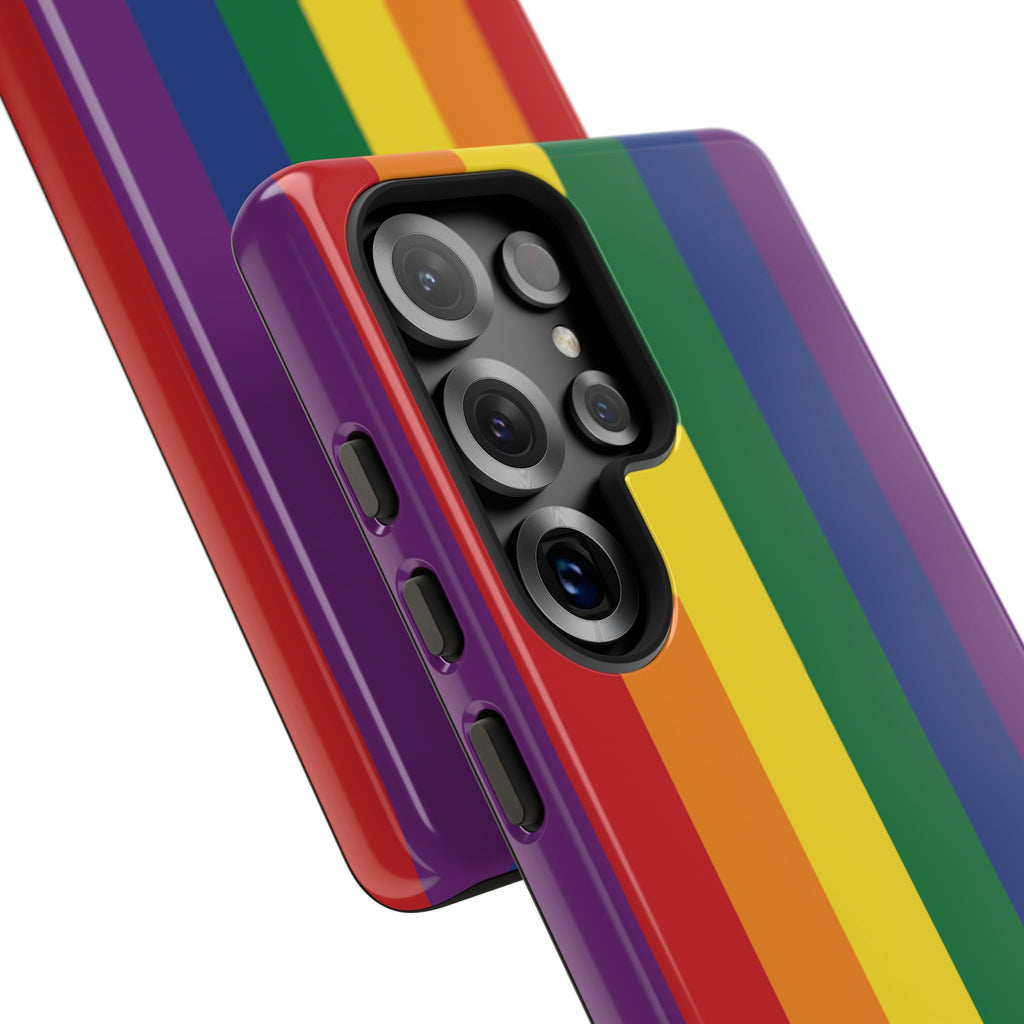 LGBTQ Rainbow Flag Tough Phone Case for iPhone, Galaxy, or Google Pixel