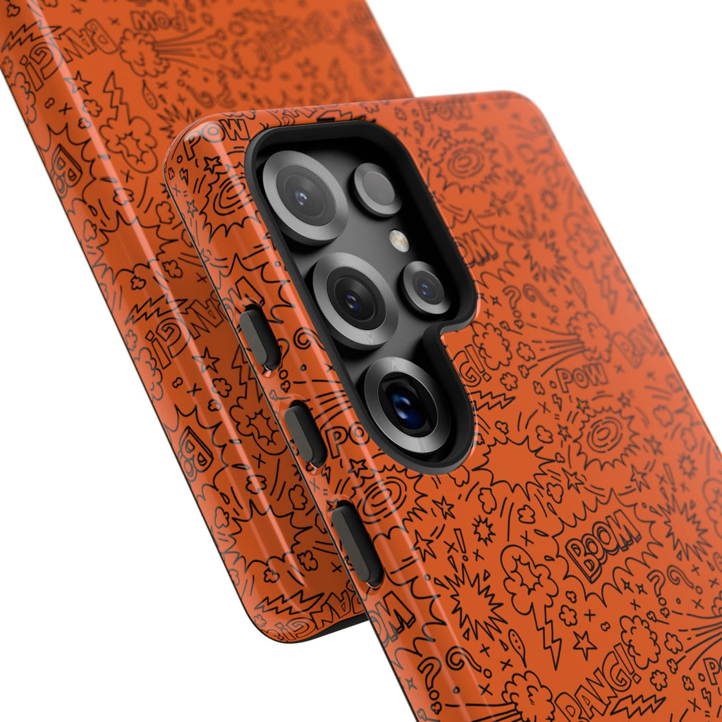 Wow Orange Tough Case for iPhone, Galaxy, or Google Pixel