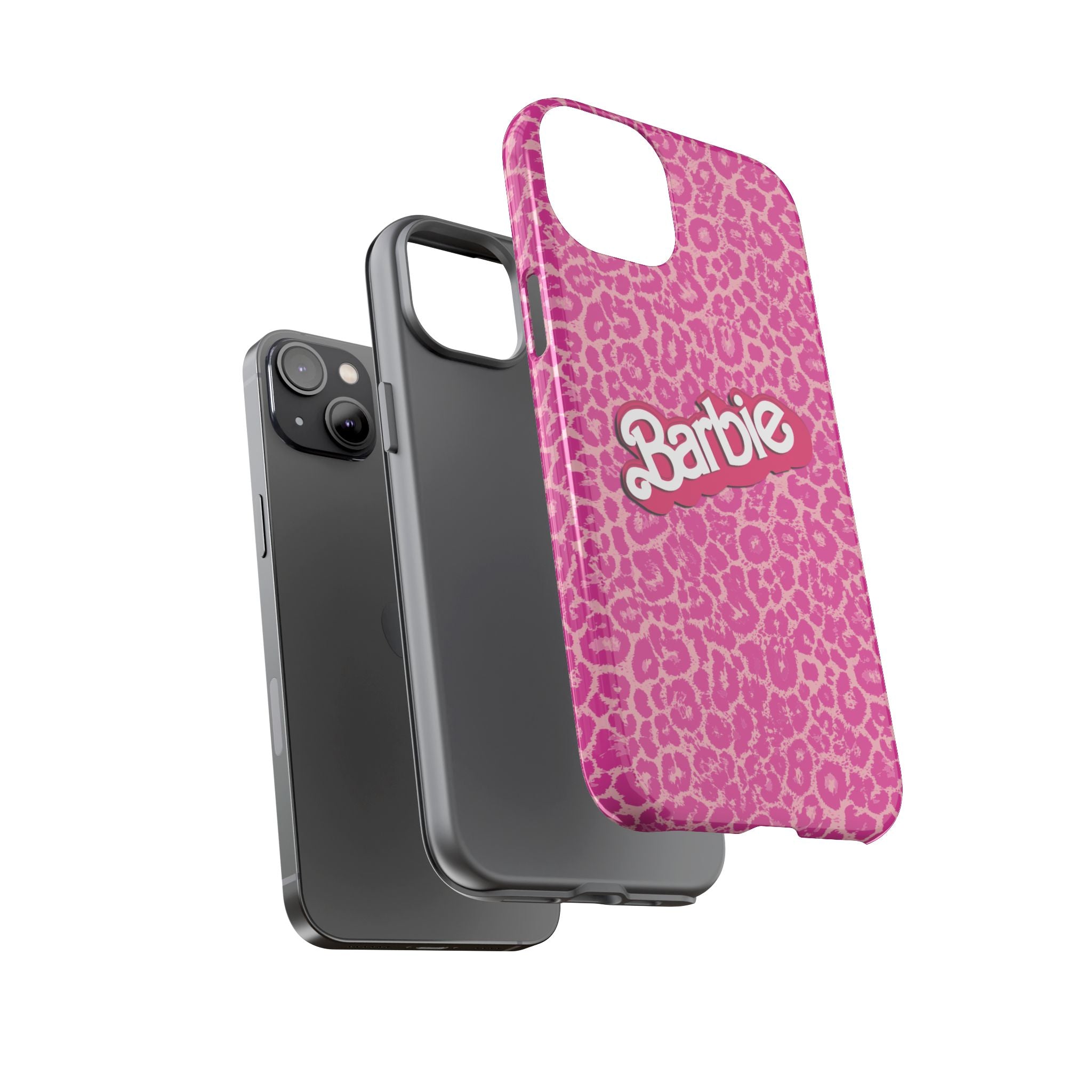 Hot Neon Pink Leopard Barb Tough Phone Case iPhone, Galaxy, or Google Pixel