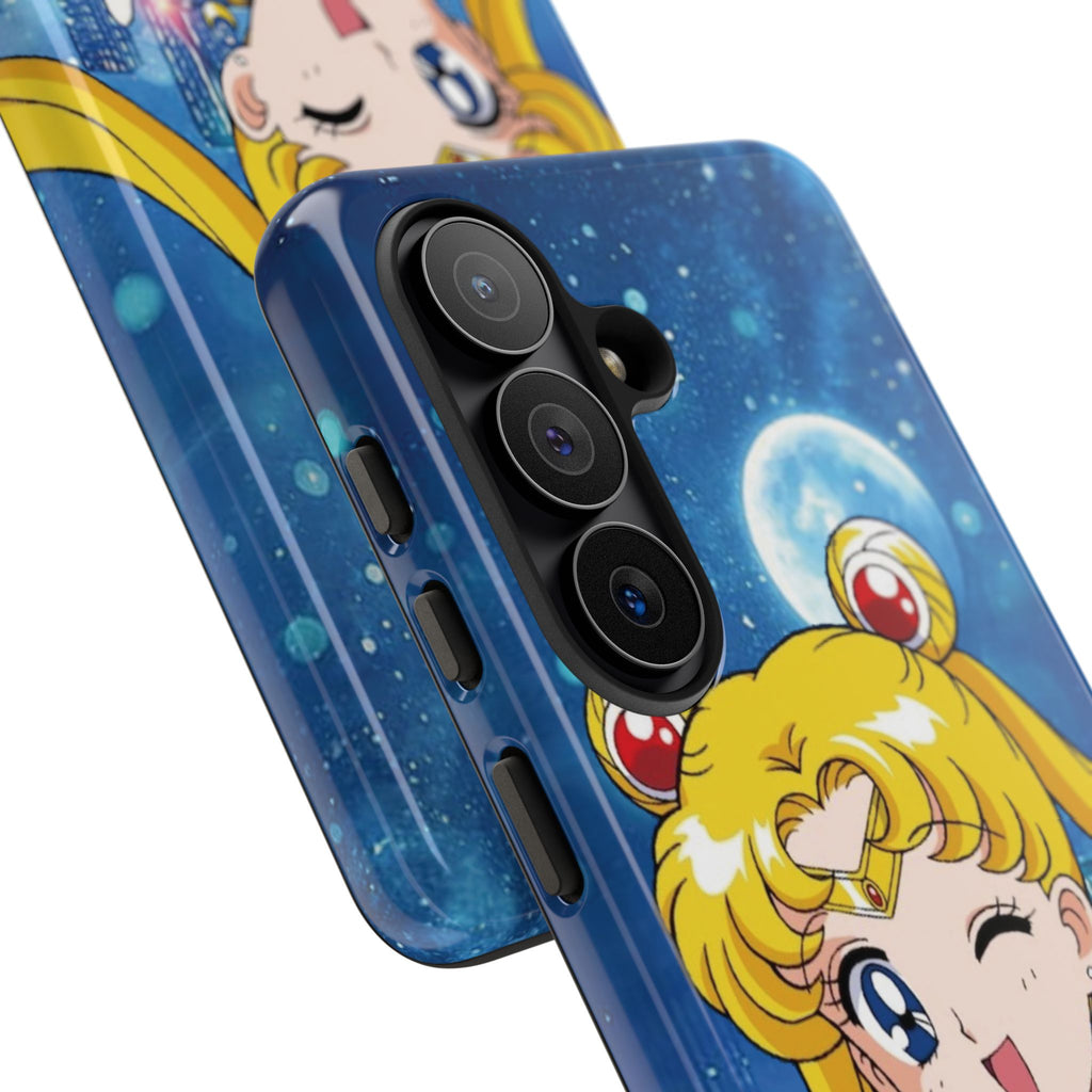 Blue S Moon Tough Case for iPhone, Galaxy, or Google Pixel