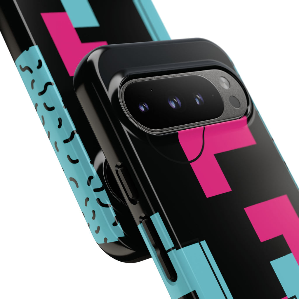 Retro Blocks LOVE Tough Case for iPhone, Galaxy or Google Pixel