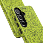 Neon Lime Wow Tough Case for iPhone, Galaxy, or Google Pixel