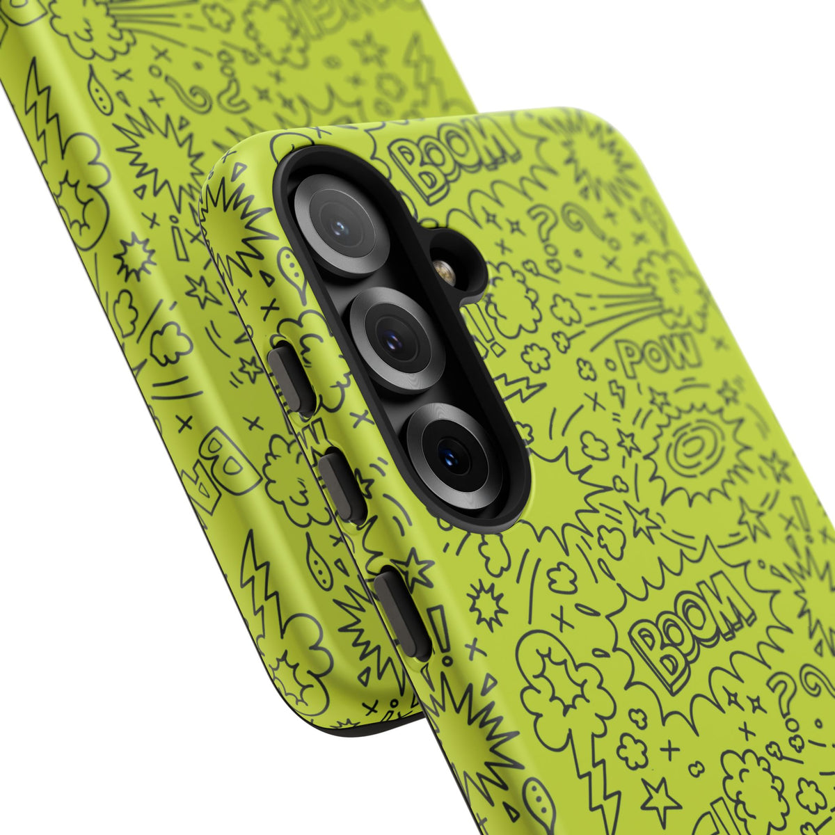 Neon Lime Wow Tough Case for iPhone, Galaxy, or Google Pixel