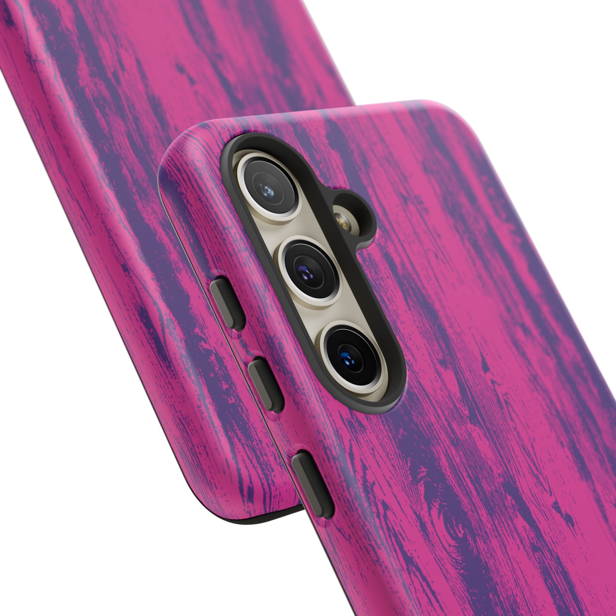 Pink Purple Wood Tough Phone Case iPhone, Galaxy, or Google Pixel