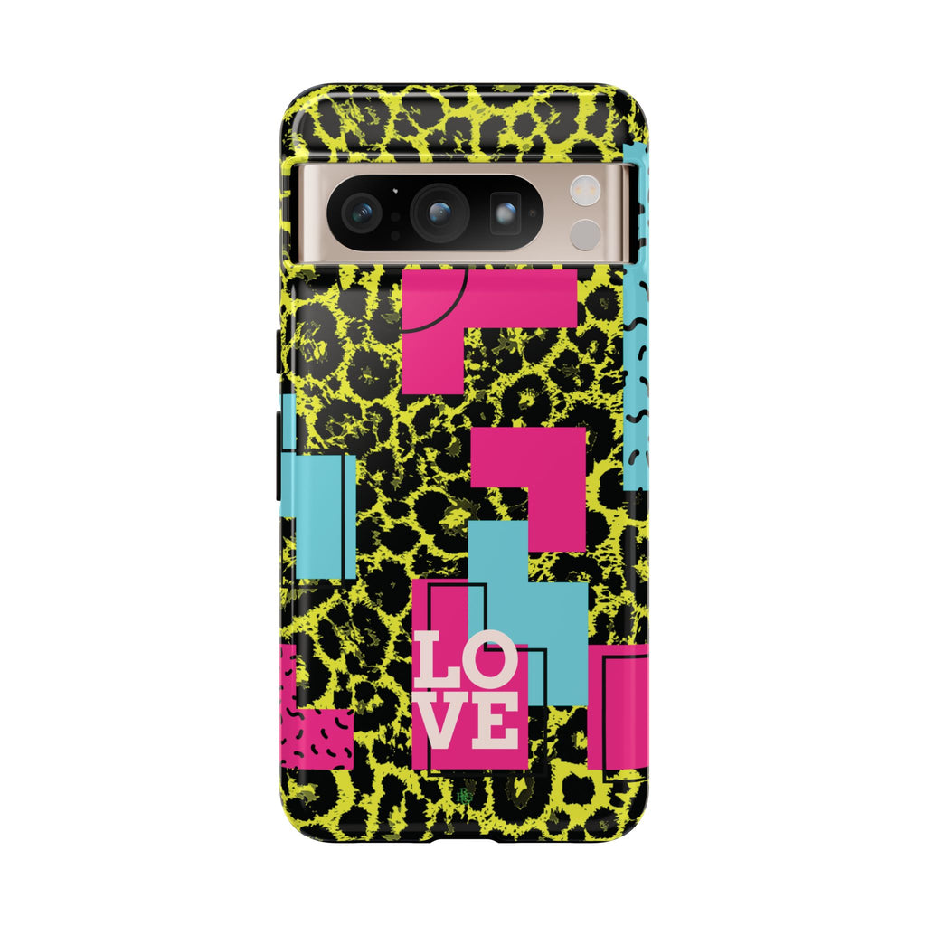 LOVE Neon Yellow RG Phone Case iPhone, Galaxy and Google Tough Cases