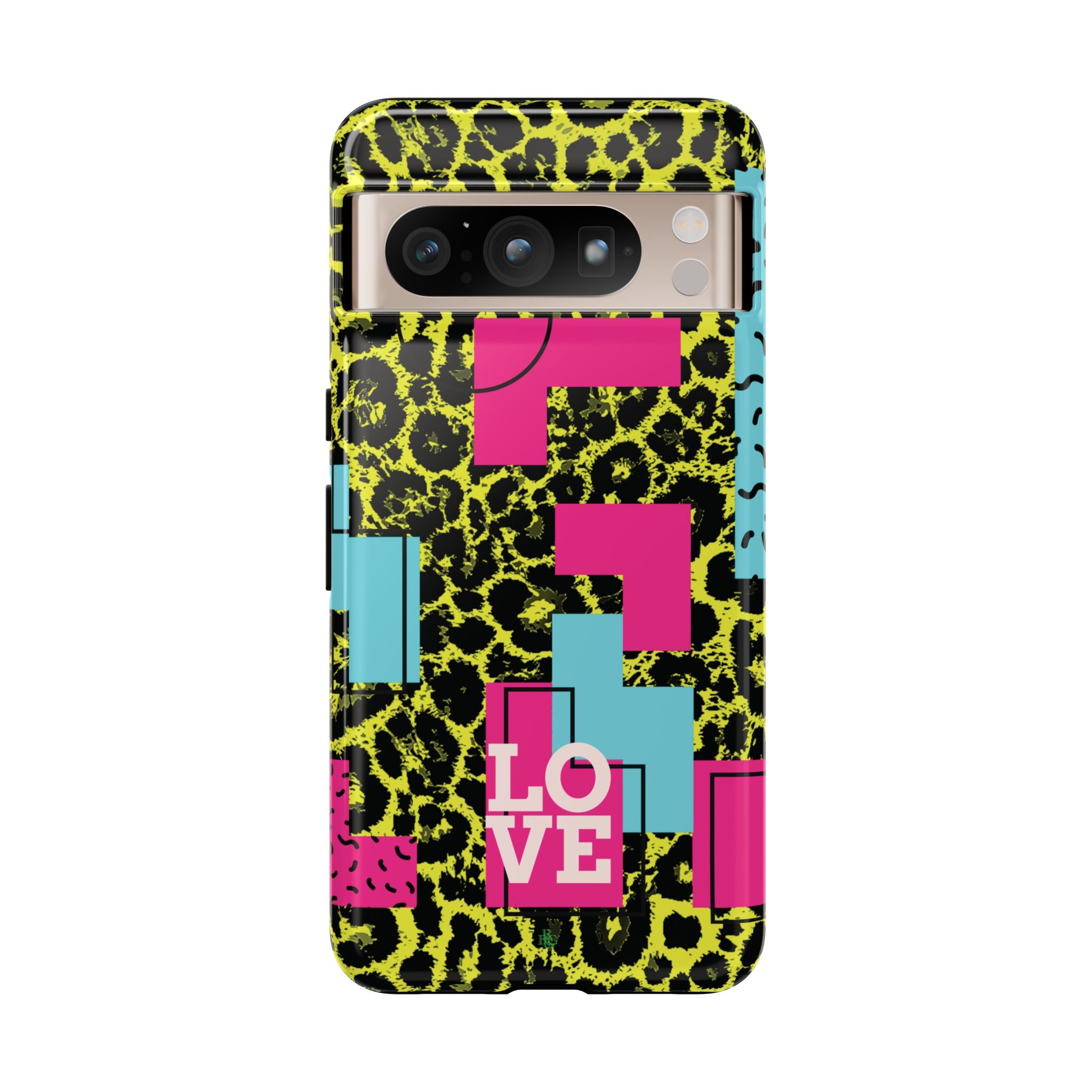 LOVE Neon Yellow RG Phone Case iPhone, Galaxy and Google Tough Cases