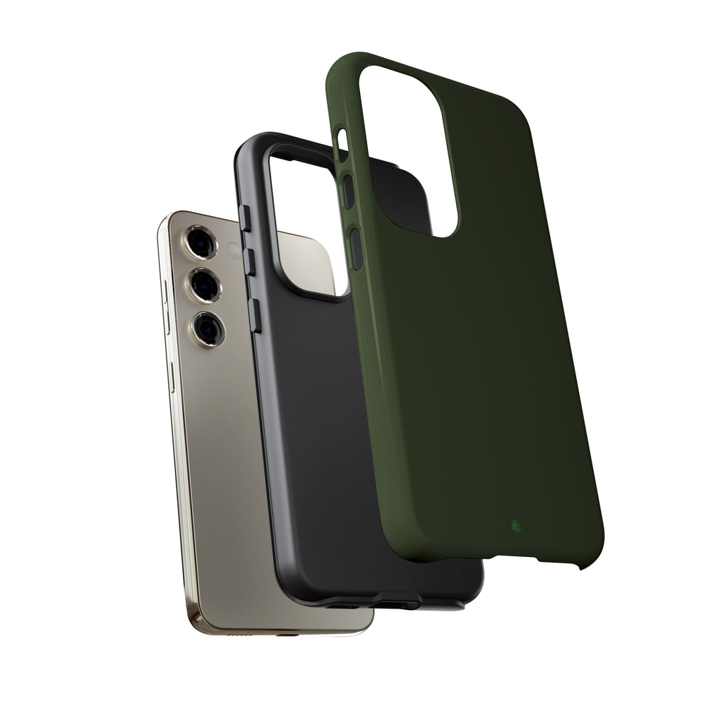 Olive Green Tough Phone Case for iPhone, Galaxy and Google Pixel