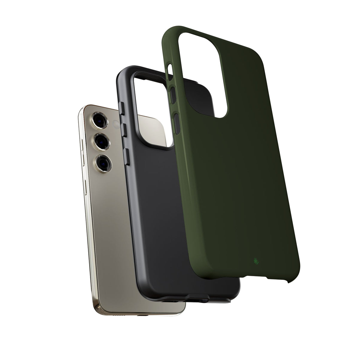 Olive Green Tough Phone Case for iPhone, Galaxy and Google Pixel