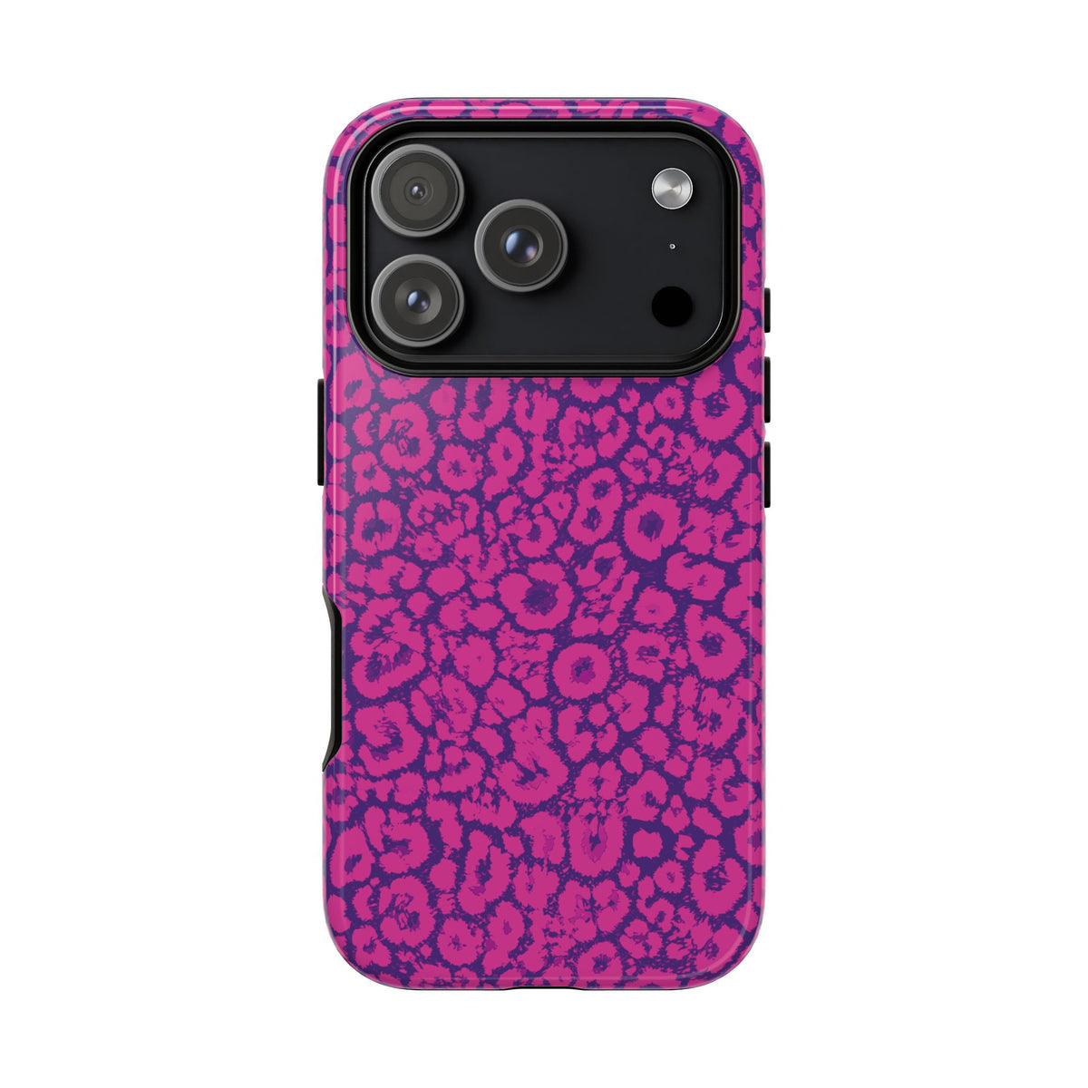 Pink Purple Leopard Tough Phone Case iPhone, Galaxy and Google Pixel