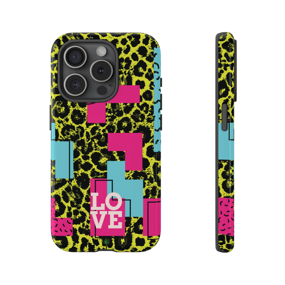 LOVE Neon Yellow RG Phone Case iPhone, Galaxy and Google Tough Cases