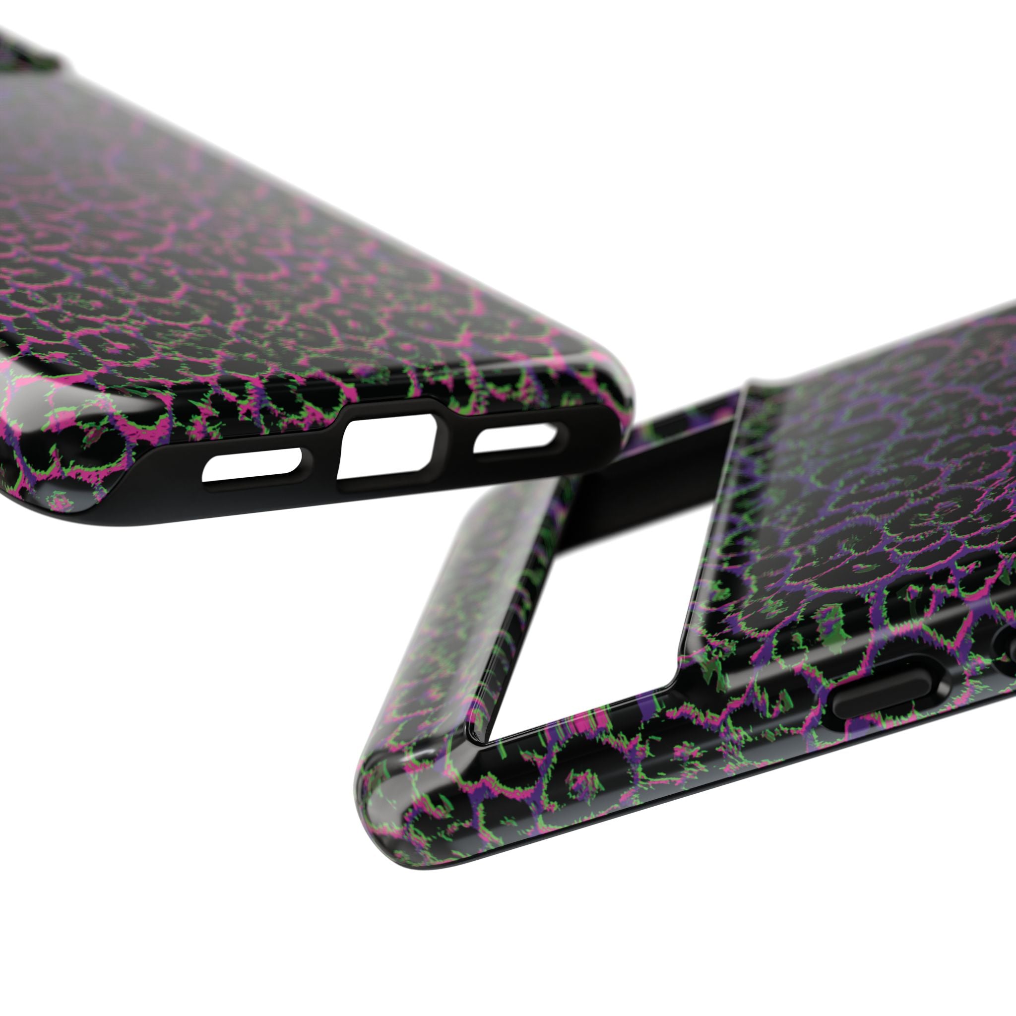 Colorful Leopard Tough Phone Case for iPhone, Galaxy, or Google Pixel