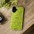 Neon Lime Wow Tough Case for iPhone, Galaxy, or Google Pixel