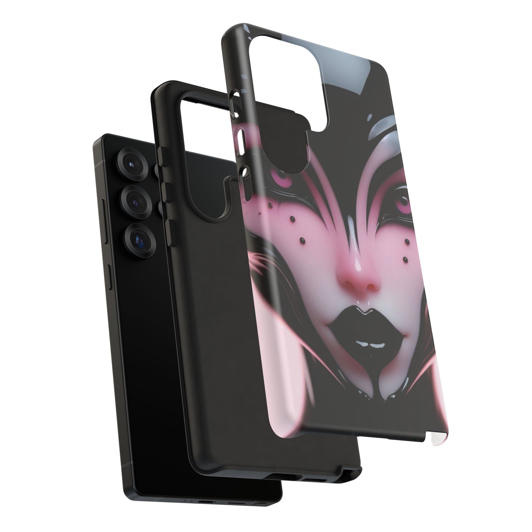 Pink Alien Tough Phone Case for iPhone, Galaxy, or Google Pixel