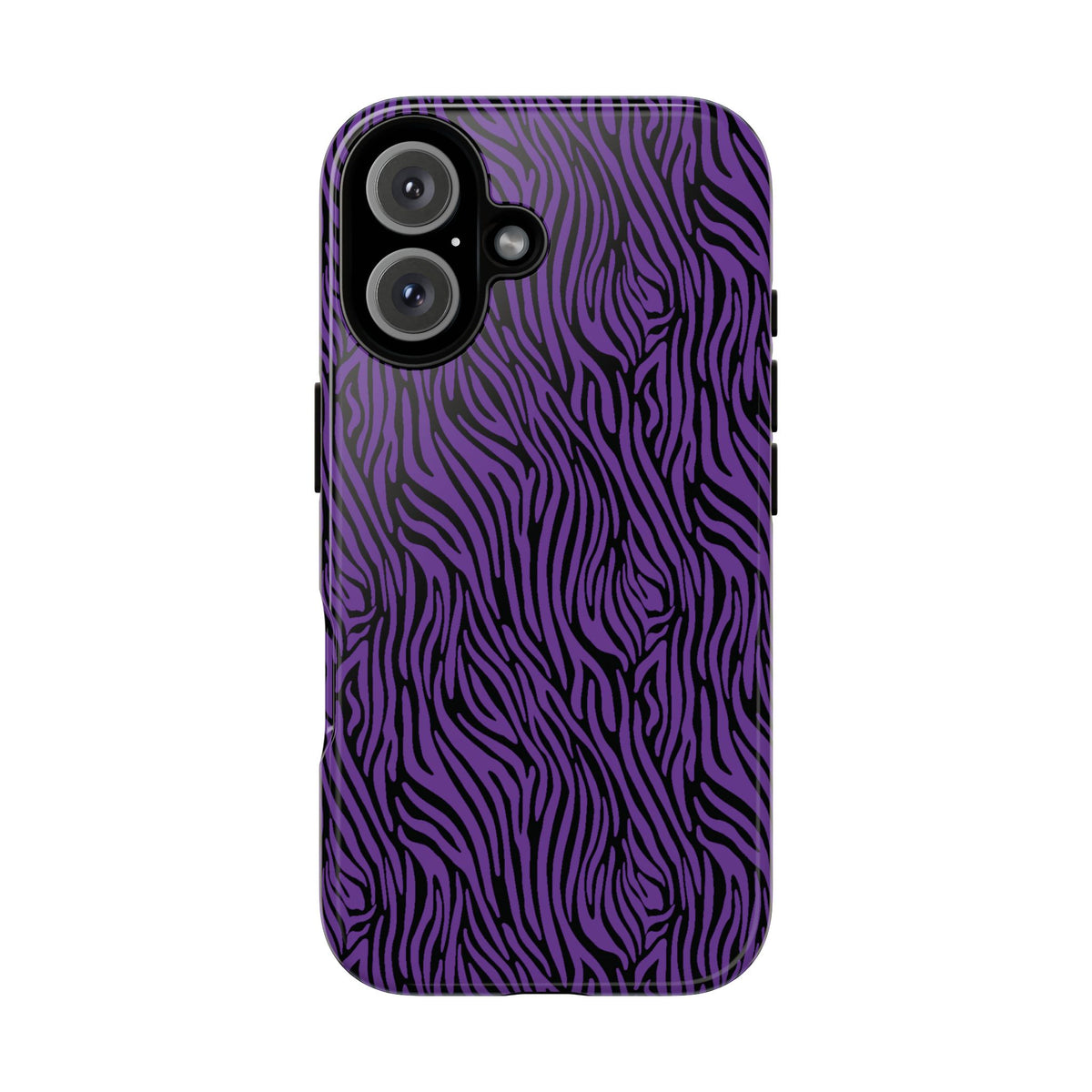 Purple Zebra Tough Phone Case for iPhone, Galaxy, or Google Pixel