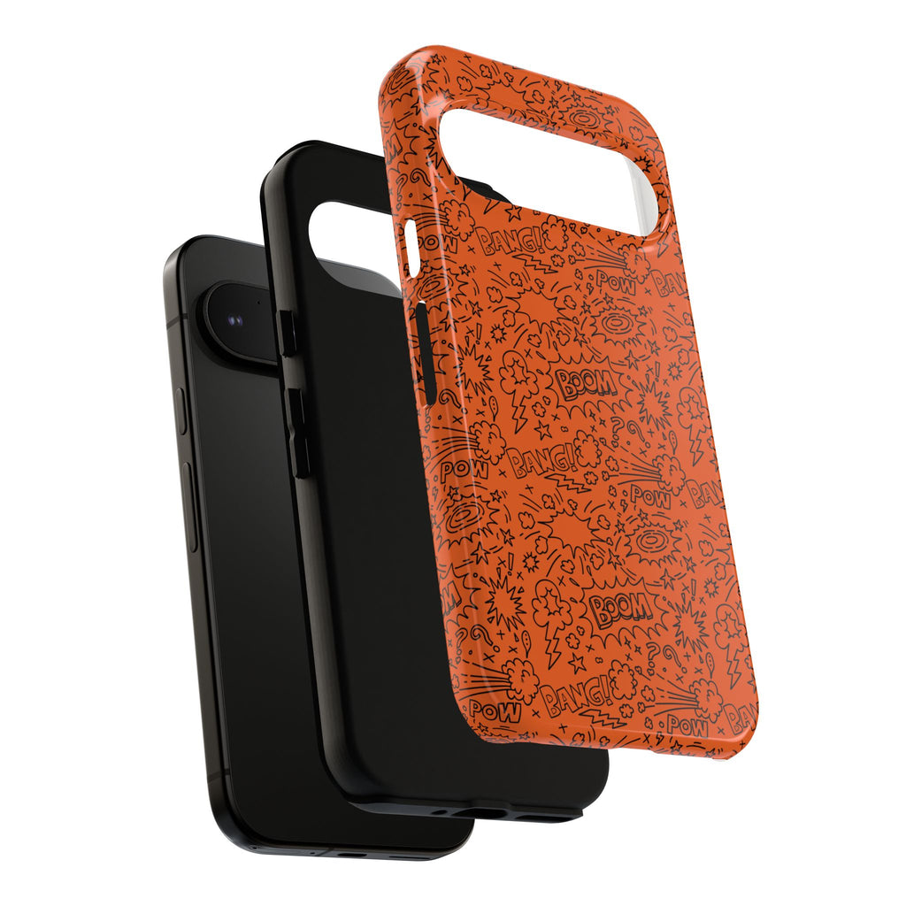 Wow Orange Tough Case for iPhone, Galaxy, or Google Pixel