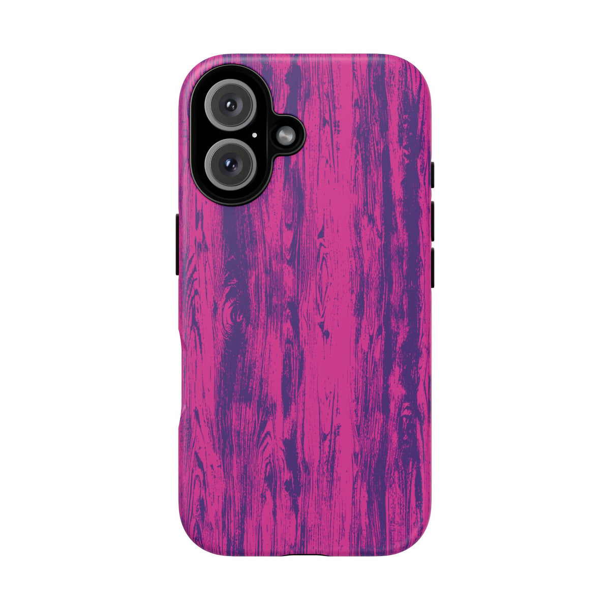 Pink Purple Wood Tough Phone Case iPhone, Galaxy, or Google Pixel