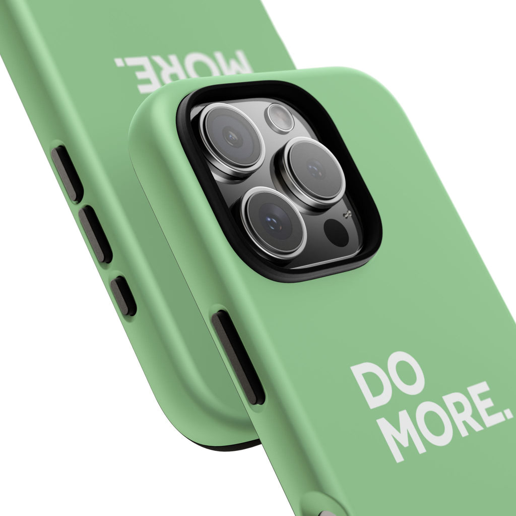 Do More Mint Green Tough Phone Case for iPhone, Galaxy,or Google Pixel