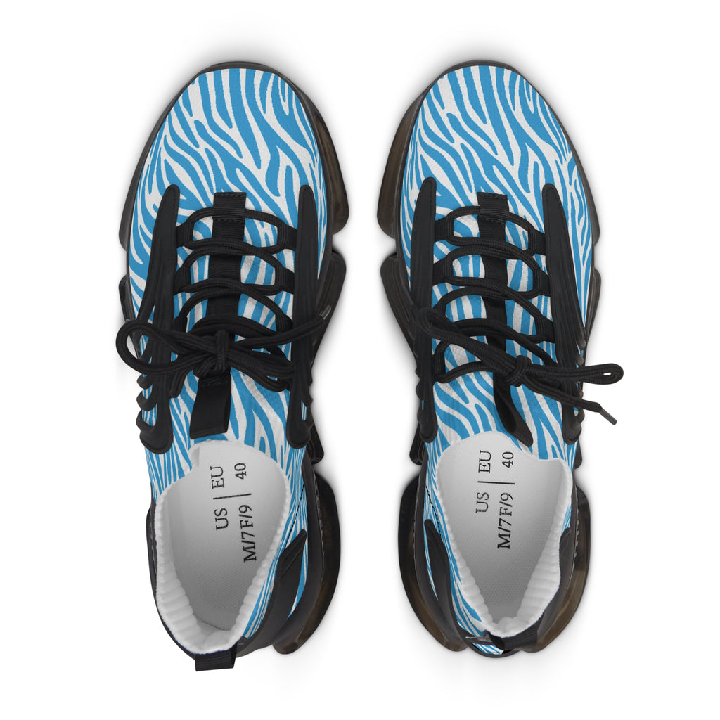 Blue Zebra Women's Mesh Sneakers