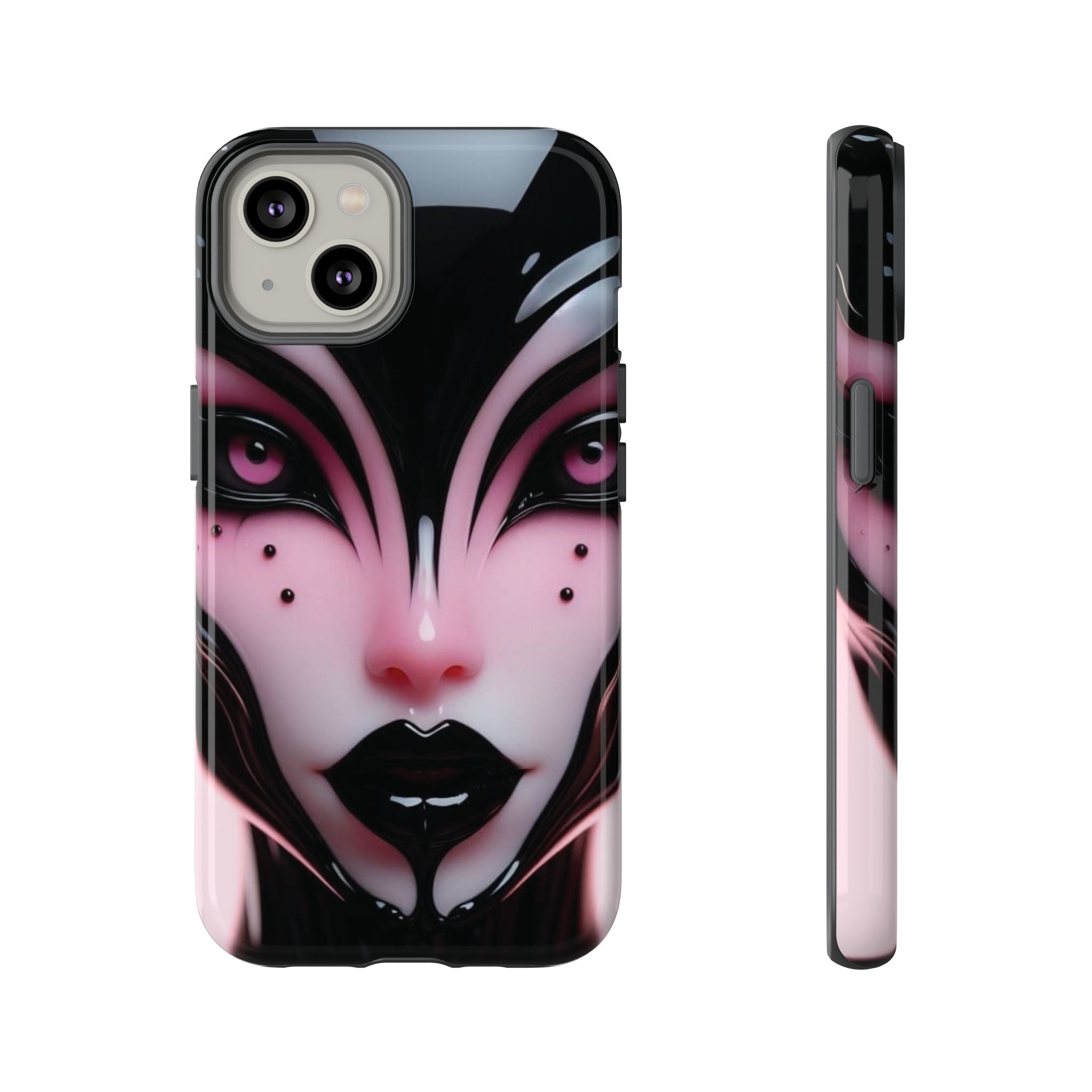 Pink Alien Tough Phone Case for iPhone, Galaxy, or Google Pixel