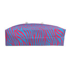 Blue Pink Zebra Eco Friendly Weekender Bag, Travel Tote, Beach Bag