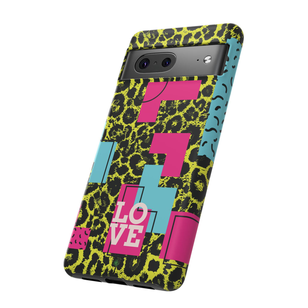 LOVE Neon Yellow RG Phone Case iPhone, Galaxy and Google Tough Cases