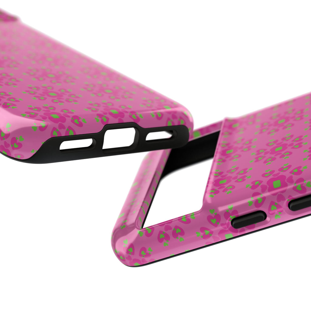 Floresta Heart Pink Tough Phone Case iPhone, Galaxy, or Google Pixel