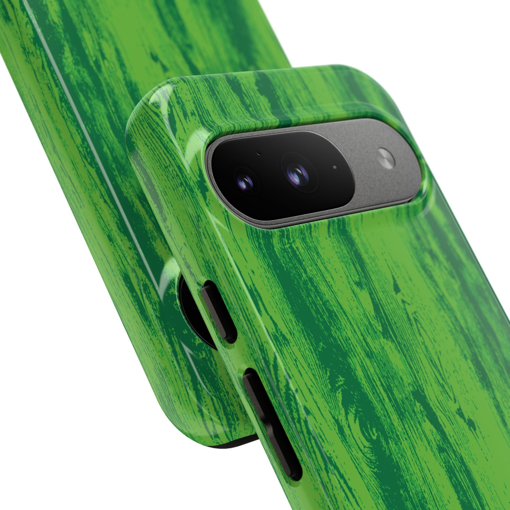 Neon Green Wood Tough Phone Case iPhone, Galaxy, or Google Pixel
