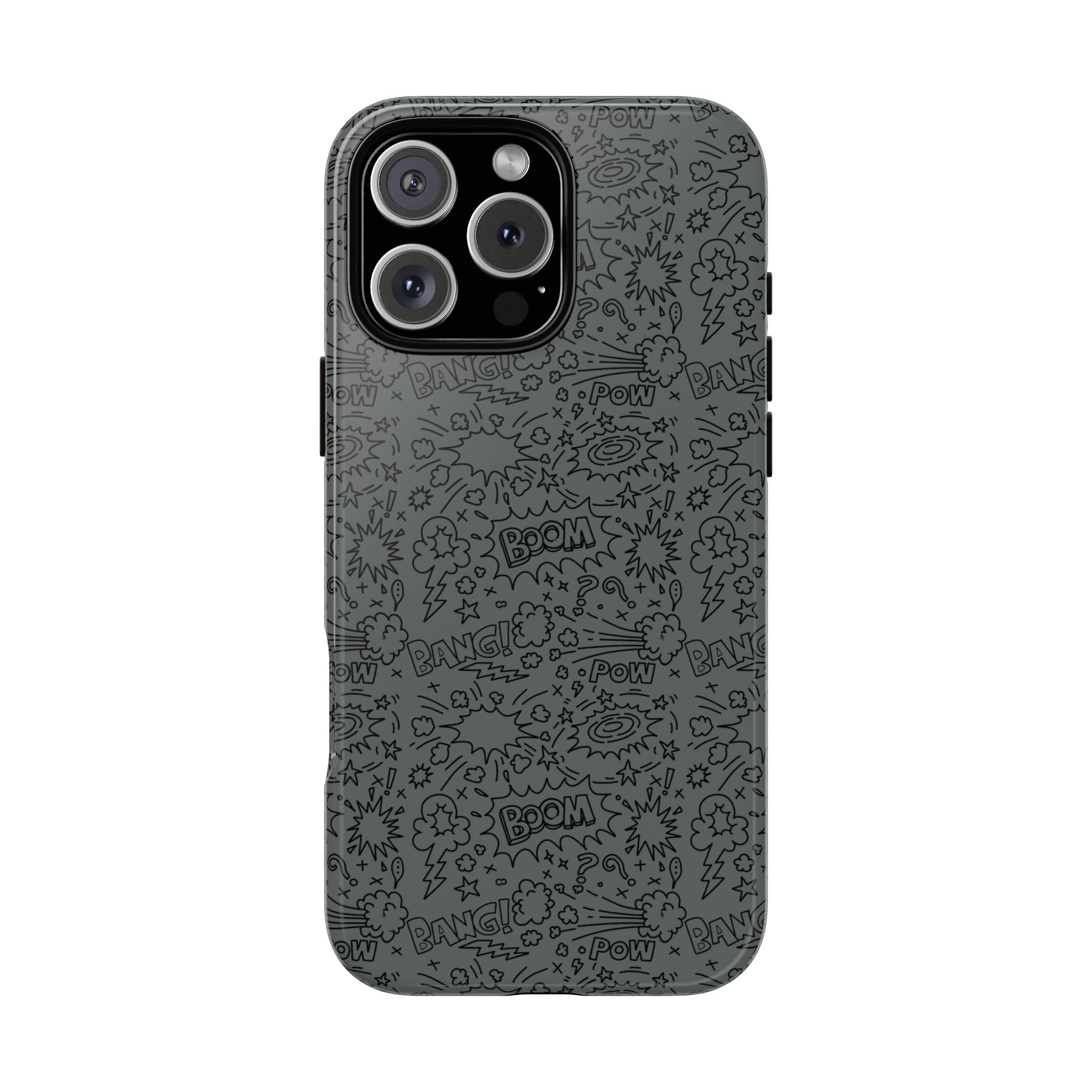 POW BOOM Comics style Tough Phone Case for iPhone, Galaxy, or Google Pixel