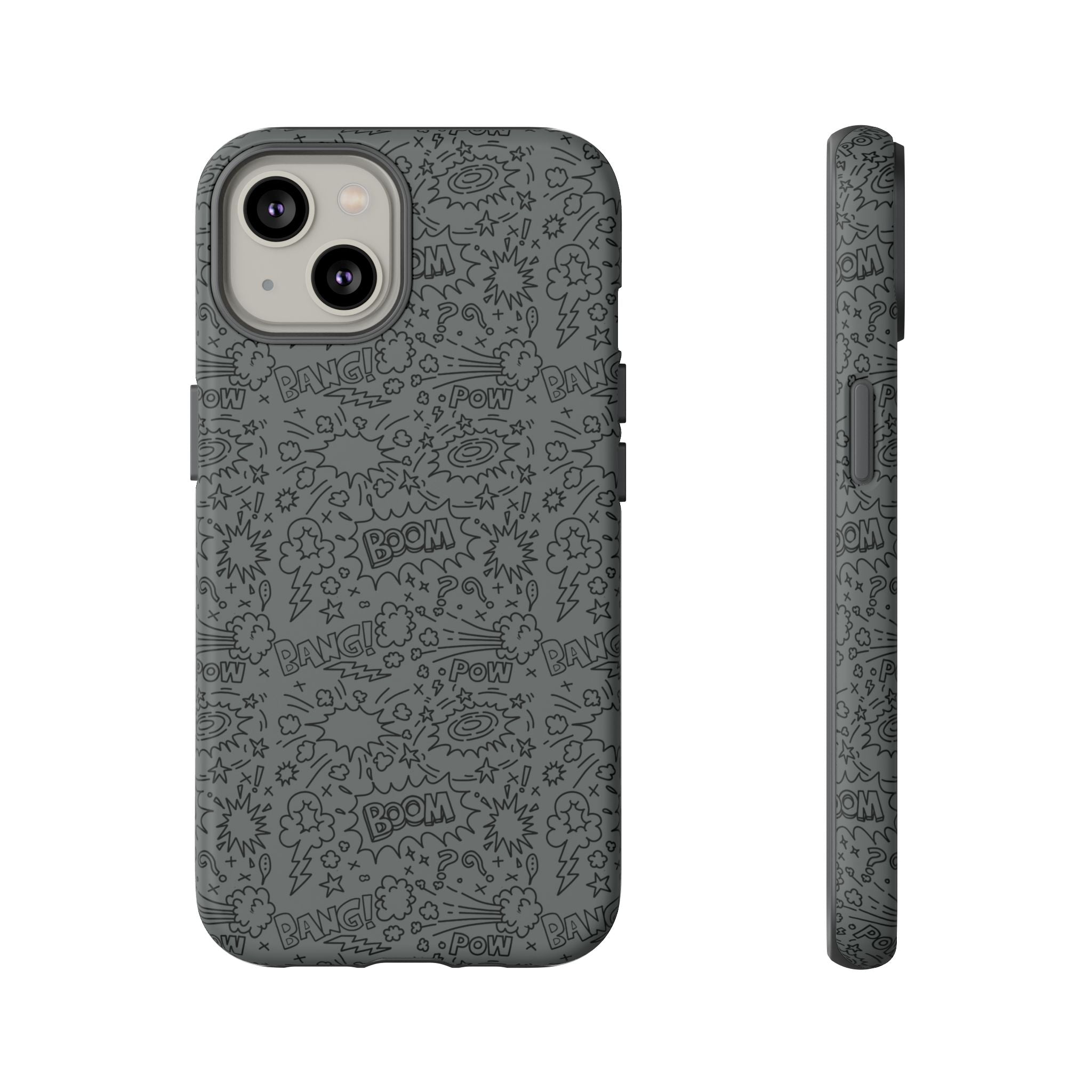 POW BOOM Comics style Tough Phone Case for iPhone, Galaxy, or Google Pixel