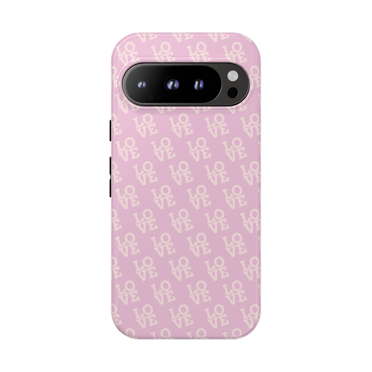 LOVE Pink Tough Phone Case for iPhone, Galaxy, or Google Pixel