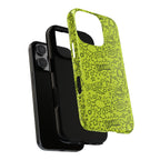 Neon Lime Wow Tough Case for iPhone, Galaxy, or Google Pixel